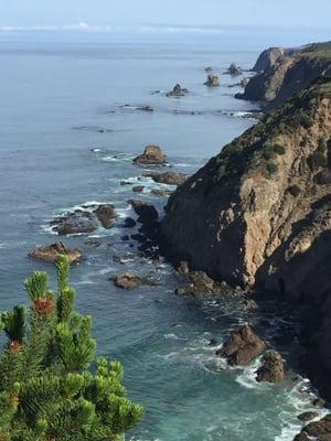 One of the countless beautiful vantage points riding south on Rt. 1 from Fort Bragg to Stewarts Point.