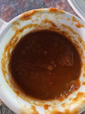 Old gross salsa ...after taste was one only dip