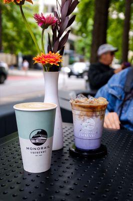 White Chocolate Mocha & Ube Latte