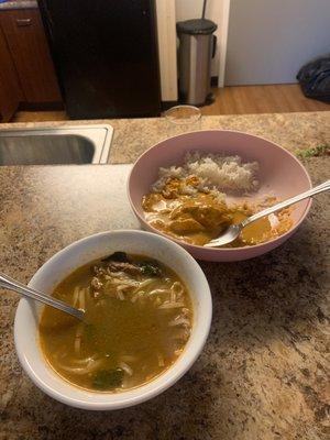 Pho and Yellow Curry