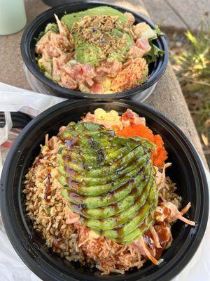 2 medium poke bowls