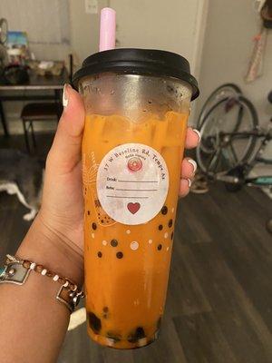 Thai Tea with Boba