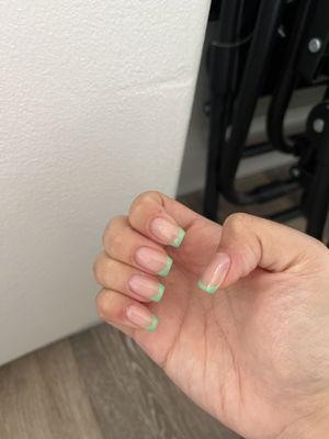 Gel french manicure