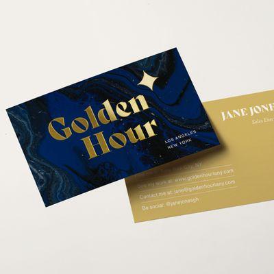 Gold/Silver Foil Business Card