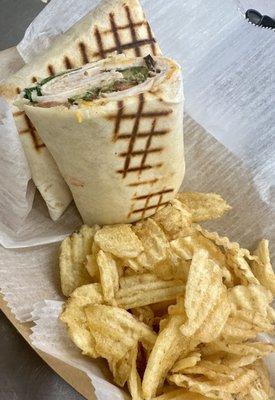 Turkey bacon club wrap