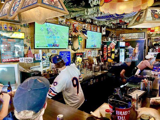 Jerry behind the bar