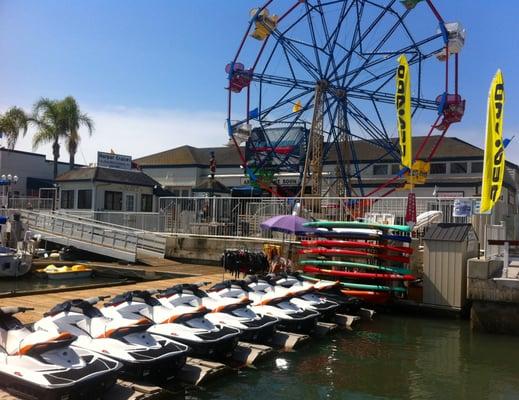 Dock location where all Sea Doo and Paddle Board rentals are launched from.