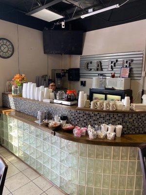 The coffee bar!