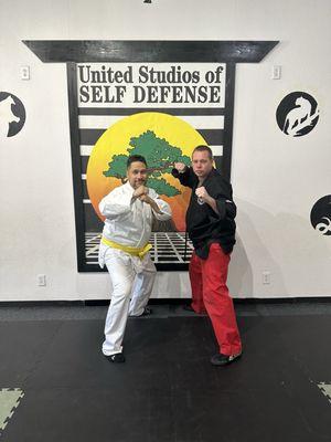 Yellow belt ceremony from adult class