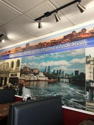 Interior of The Cheese Steak Shop