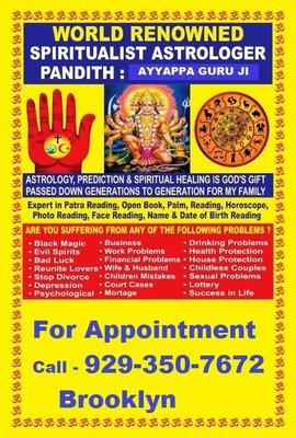 Astrologer can tell ur past present and future pandit can give solution for all the problems like health job black magic removal ..and love