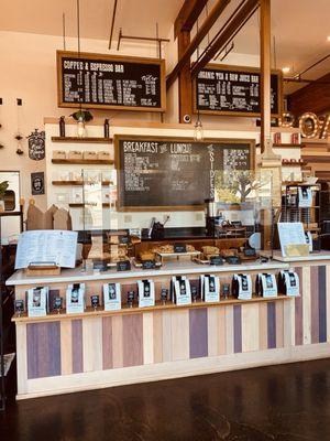 Ordering counter and pastry display