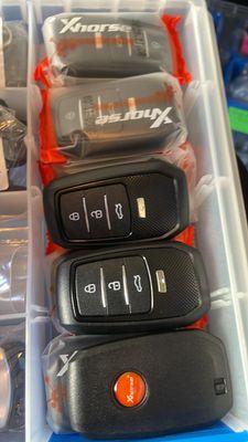 All types and models of Car Keys Remotes