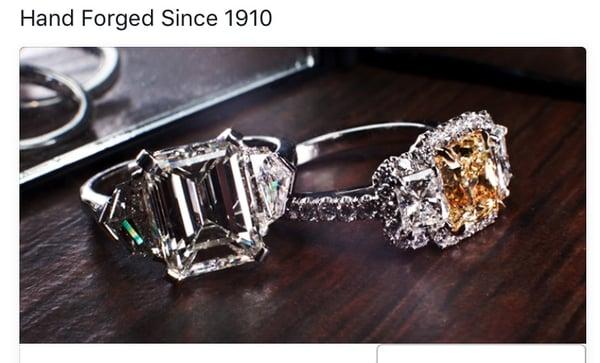 4 carat emerald cut with epaulet sides hand forged for under $42,000.