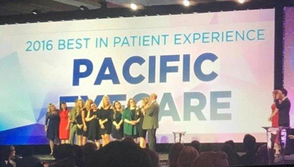 Nationally recognized for best patient experience 2016!