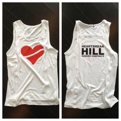 The official Heartbreak Hill Running Company singlet