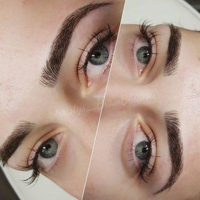 Microbladed brows