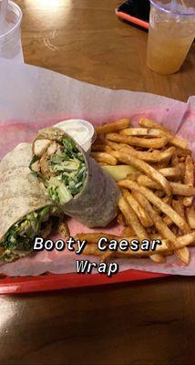 Chicken Caesar Wrap w/ French Fries