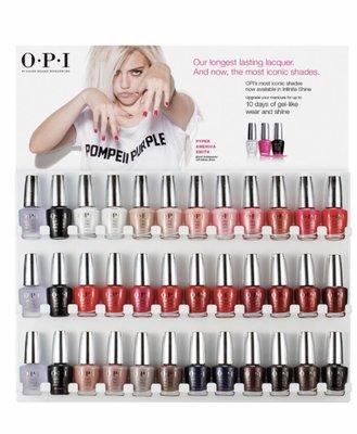 OPI's ICONIC nail polish colors