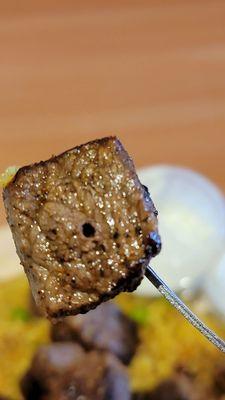 Juicy bite of Steak Kabob