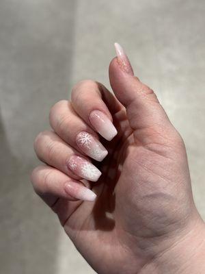 Acrylic full set with gel polish