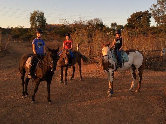 Fun endurance ride with my tween/teen program