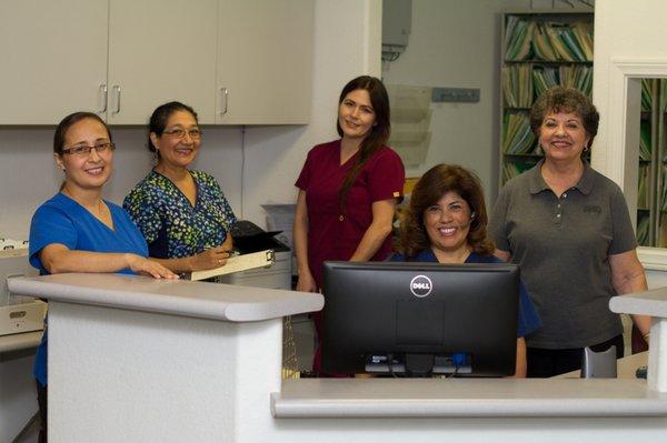 Our office staff, ready to serve you!