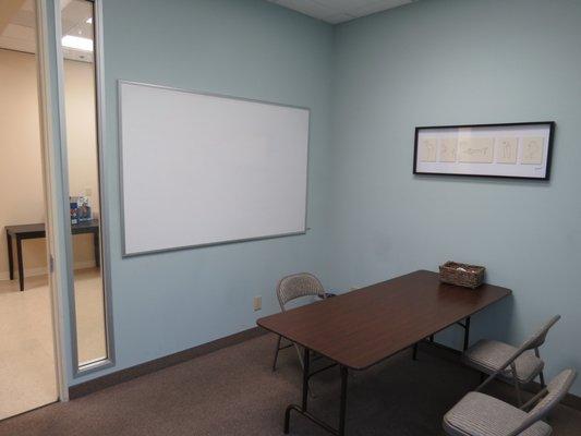 A Typical CCPrep Tutoring Room (Every session is held in its own individual room with a window)