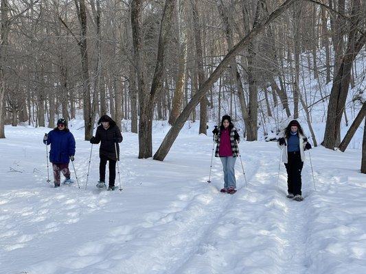 Snowshoeing