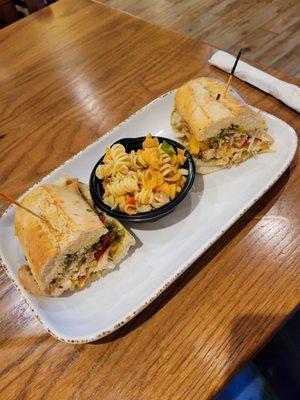 Chicken Pesto and pasta salad