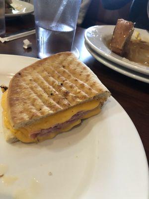 Grilled cheese added ham