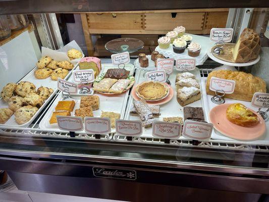 Assorted freshly baked pastries.