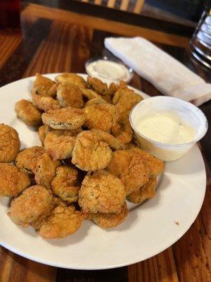 Fried pickles and ranch, very good!