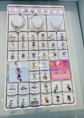 Disney display with some really cute charms