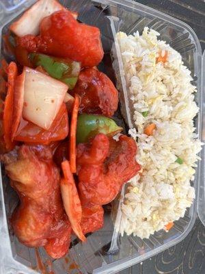 1. Sweet and Sour Pork w/fried rice