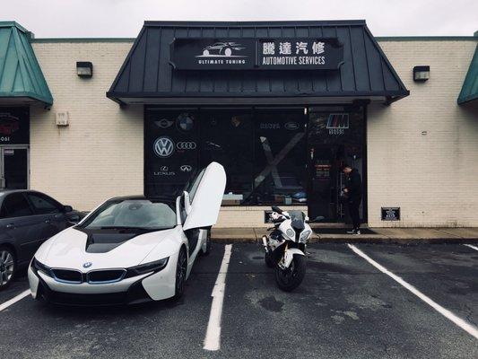 BMW i8 and an S1000RR At Ultimate Tuning:)