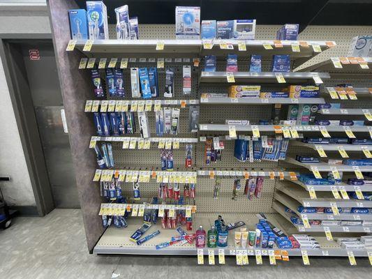 Lots of good toothbrushe selection at Walgreens