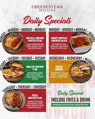 Daily specials