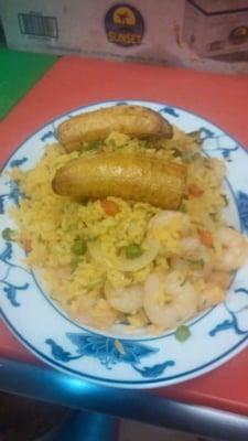 Arroz con camarones