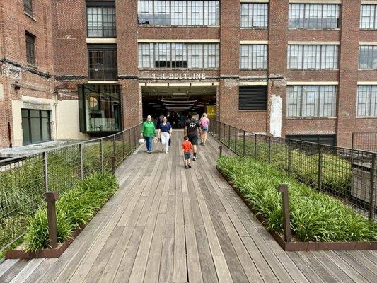 The connection from Ponce City Market to the Beltline