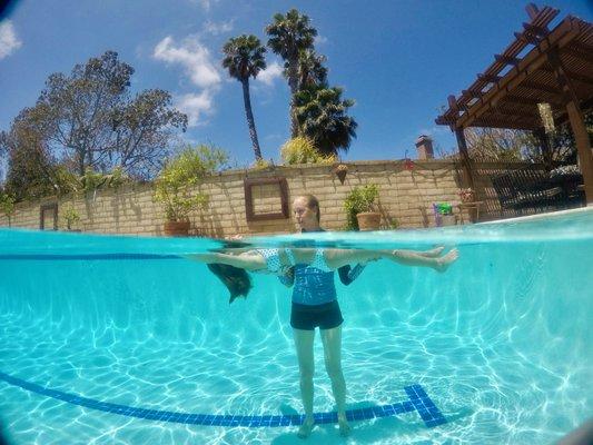 Swim By Natalie One on One Tranquil , Safe, Swim Lesson in Carmel Valley Heated Pool l