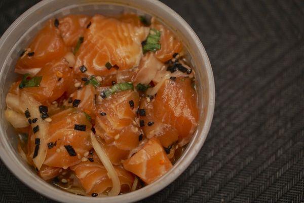 Salmon poke ohh-wee so yummy *12/4/22