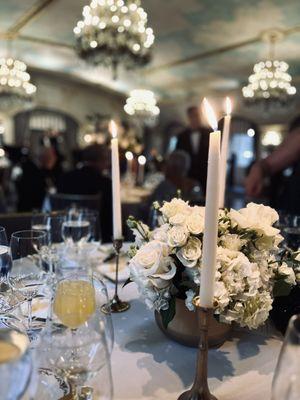 No Sh%t This Was A Wedding,But The Almost Pencil-Thin Candle Holders Were A Disaster As Some Ppl Almost Knocked Them Over.Do Better Regis!