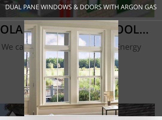 Energy Efficient Dual Pane  Windows with Argon Gas, $0 Down 25 years term Financing Available