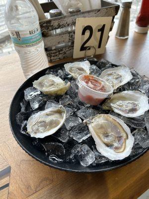 Blue point oysters