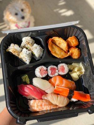 Sushi Mania (to-go) @tiffhuangry - my pup is a little beggar lol