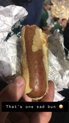 The saddest most expensive hot dog I've ever had. #wheresthequalitycontrol