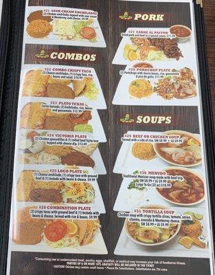 Menu p5