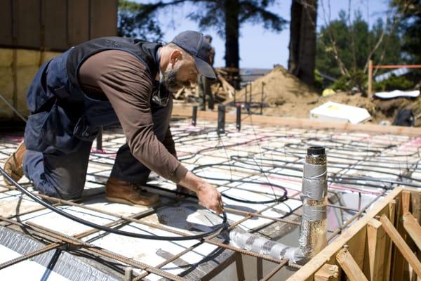 Radiant floor heat for comfort and efficiency.