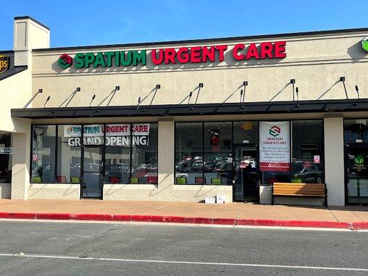 Spatium Urgent Care - Look for the green and red sign